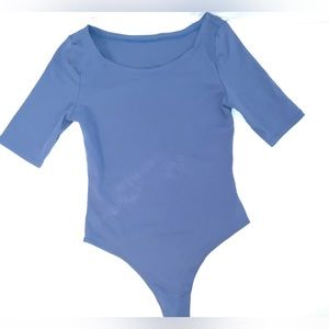 Body suit Purple Indigo U neck top Women’s Size: M